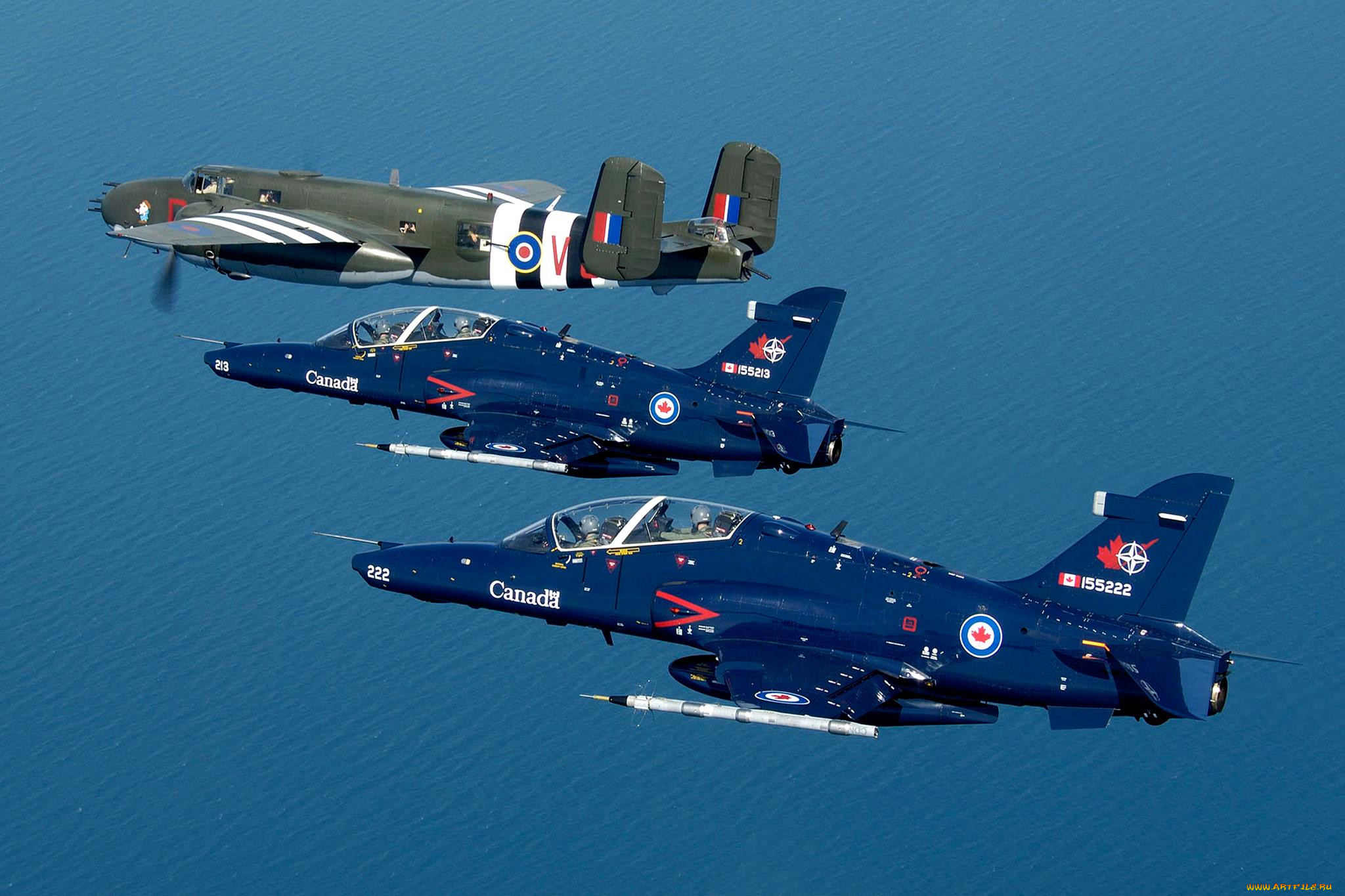 rcaf, ct, 155, bae, hawk, mk, trainers, with, 25, mitchell, , , , , , , 